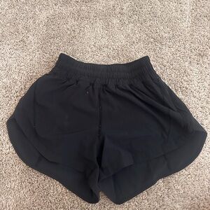 Black lululemon track that shorts